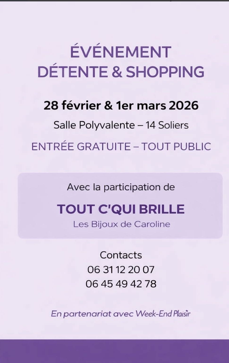 Affiche Salon détente et shopping